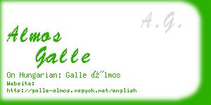 almos galle business card